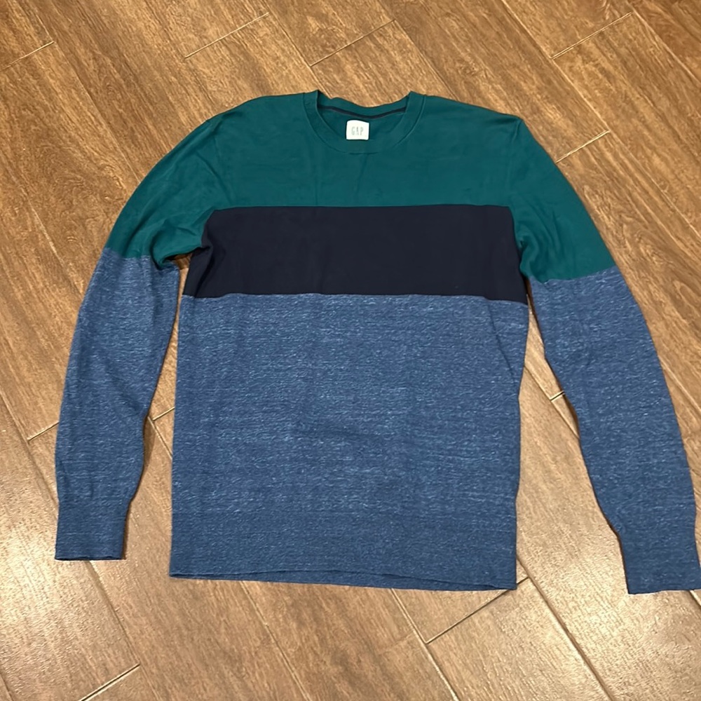 GAP Green & Blue Recycled Materials Sweater